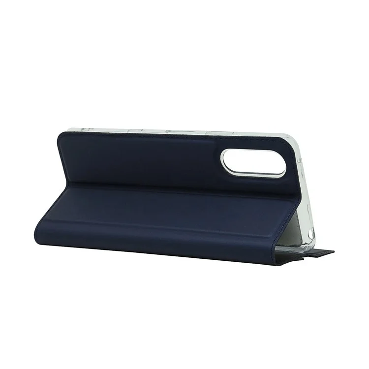 Custodia Per Copertina Del Telefono Cellulare in Pelle in Pelle PU Con Slot Per Schede Per Sony Xperia 10 III 5G - Blu
