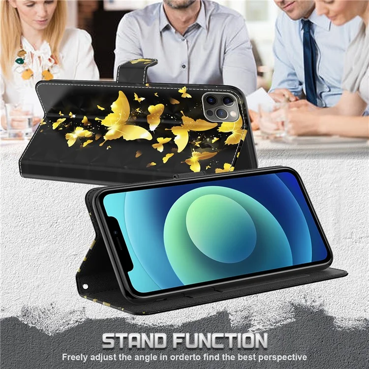 Porte-madonie Portefeuille Portefeuille Couverture De Protection Pour Sony Xperia 1 III 5G - Papillon D'or