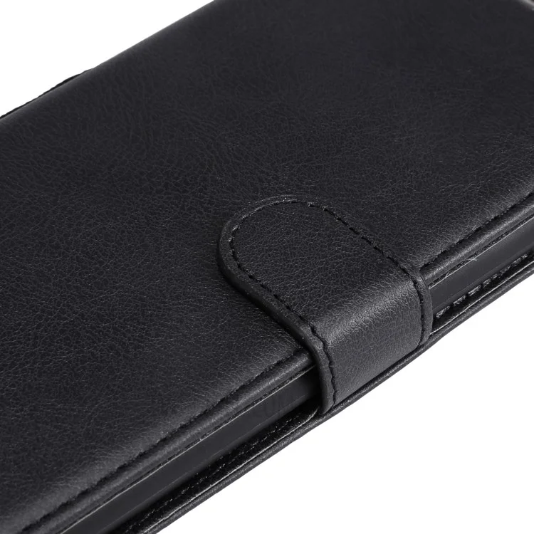 KT Leder Serie-2 Brieftasche Leder Telefon Hülle Hülle Mit Riemengehäuse Für Sony Xperia 10 III 5G / Xperia 10 III Lite - Schwarz