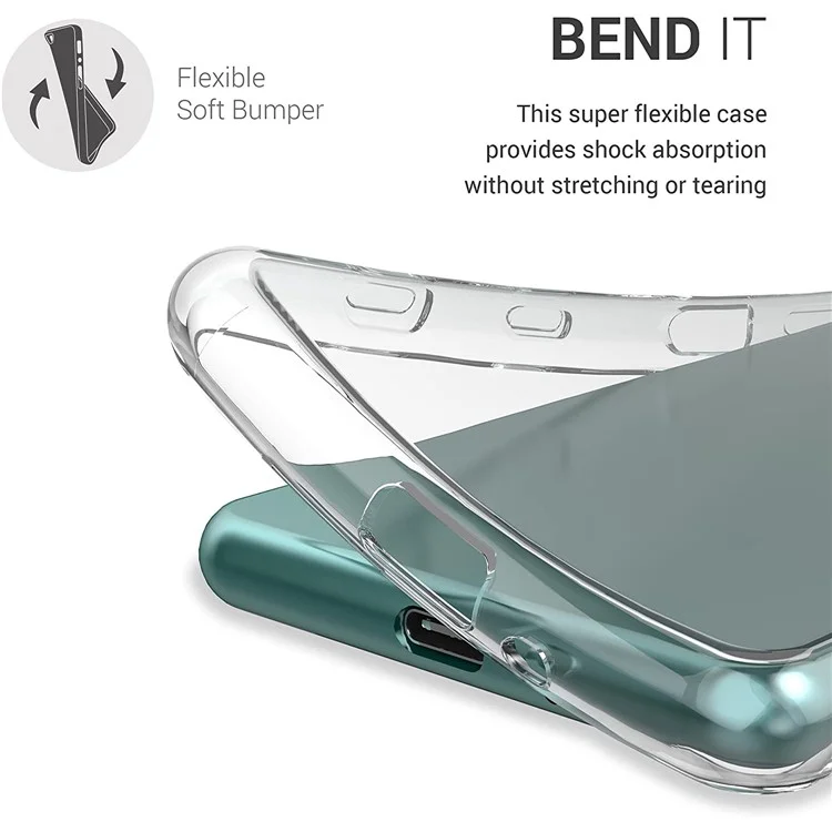 Capa de Telefone Suave de TPU Ultraclara Sem Impressão Digital para Sony Xperia 5 III 5G