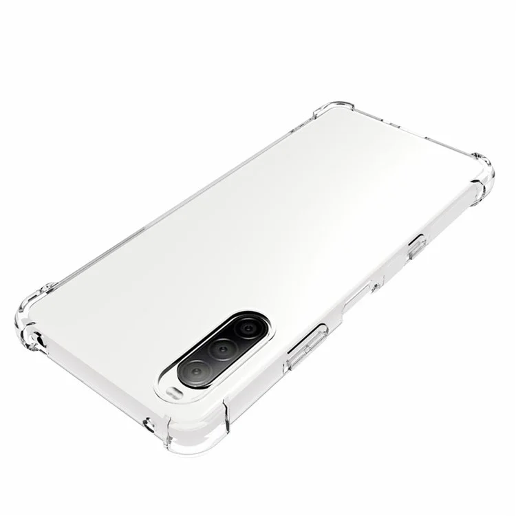 Cubierta protectora transparente antideslizante y resistente a los golpes de TPU suave para Sony Xperia 10 III 5G / Xperia 10 III Lite