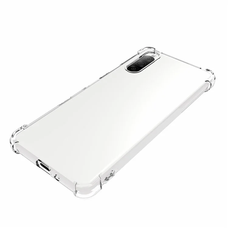 Cubierta protectora transparente antideslizante y resistente a los golpes de TPU suave para Sony Xperia 10 III 5G / Xperia 10 III Lite