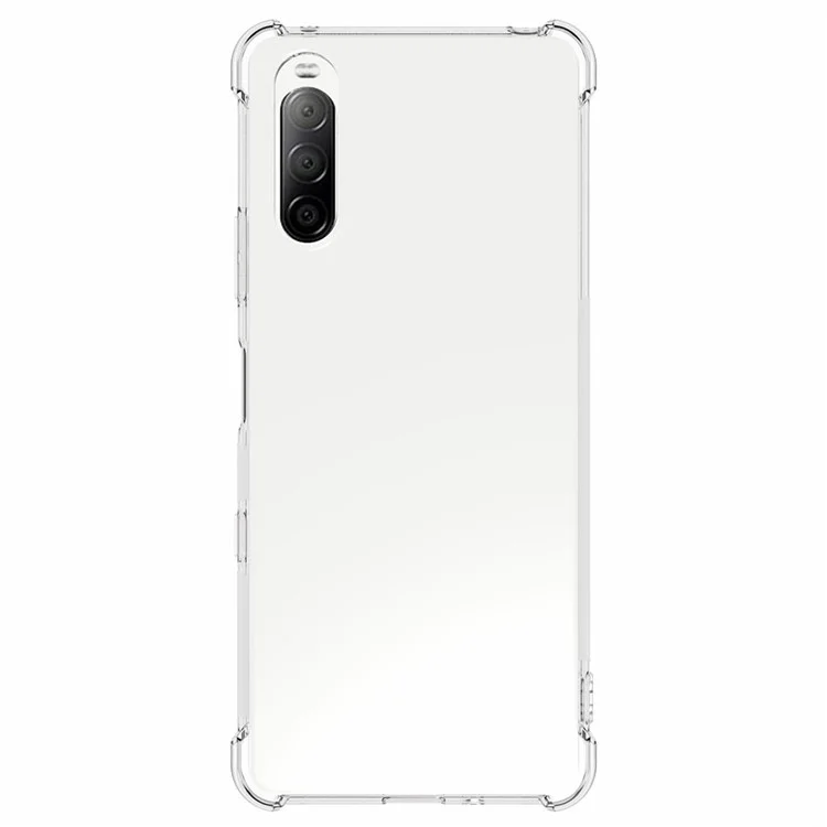Cubierta protectora transparente antideslizante y resistente a los golpes de TPU suave para Sony Xperia 10 III 5G / Xperia 10 III Lite