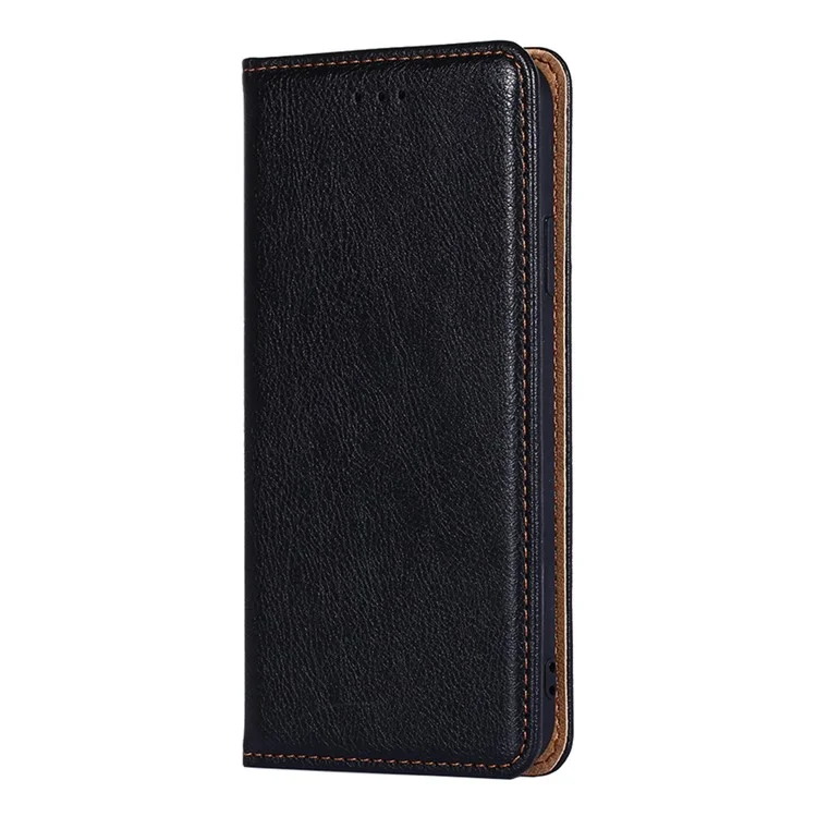 Custodia Protettiva per Telefono in Pelle PU con Supporto per Sony Xperia 1 III 5G - Nero
