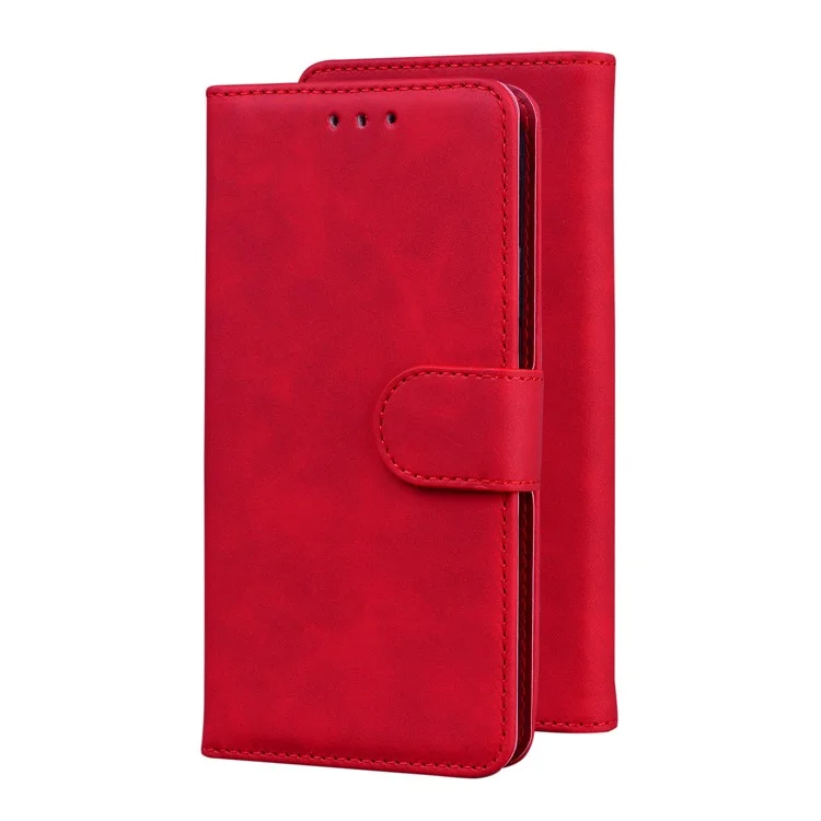 Flip Phone Cover Quality le Cuir Protective Phone Caxe Shell Avec Support et Portefeuille Pour Sony Xperia 10 III 5G / Xperia 10 III Lite - Rouge