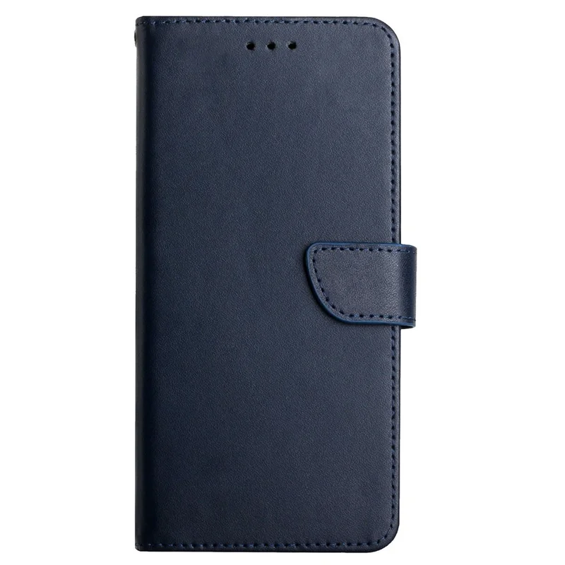 Smooth Touch Flip Phone Protector Genuine Leather Nappa Texture Multifunction Wallet Stand Good Protective Phone Case for Sony Xperia 5 III 5G - Blue