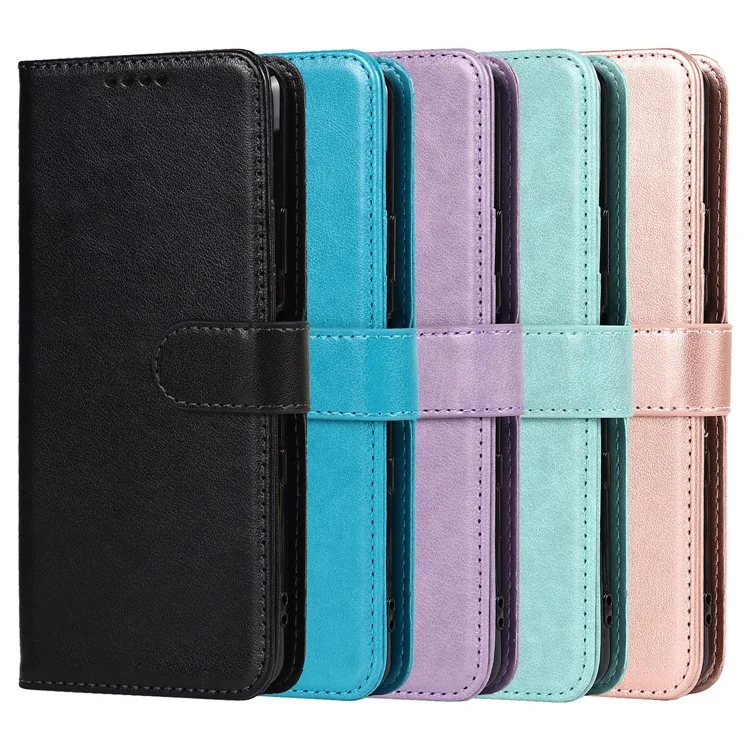 R61 Textura Ceta de Costura Talada PU Cuero PU Cuero Anti-scratch Billet Billet Shell Con Correa Para Sony Xperia 10 III 5g/xperia 10 III Lite - Negro