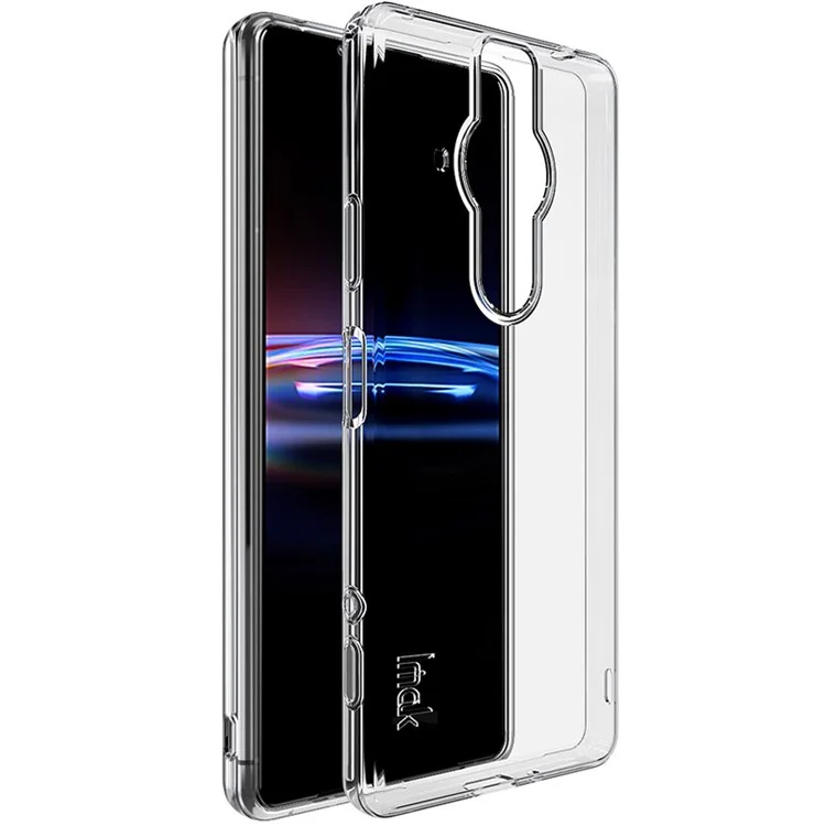 IMAK UX-5 Serie Funda Protectora Delgada y Flexible de TPU con Absorción de Impactos Transparente para Sony Xperia Pro-I 
