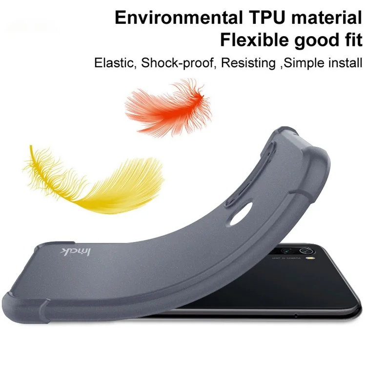 IMAK Funda protectora de TPU con amortiguadores en las cuatro esquinas y superficie mate para Sony Xperia Pro-I, con protector de pantalla - Negro mate