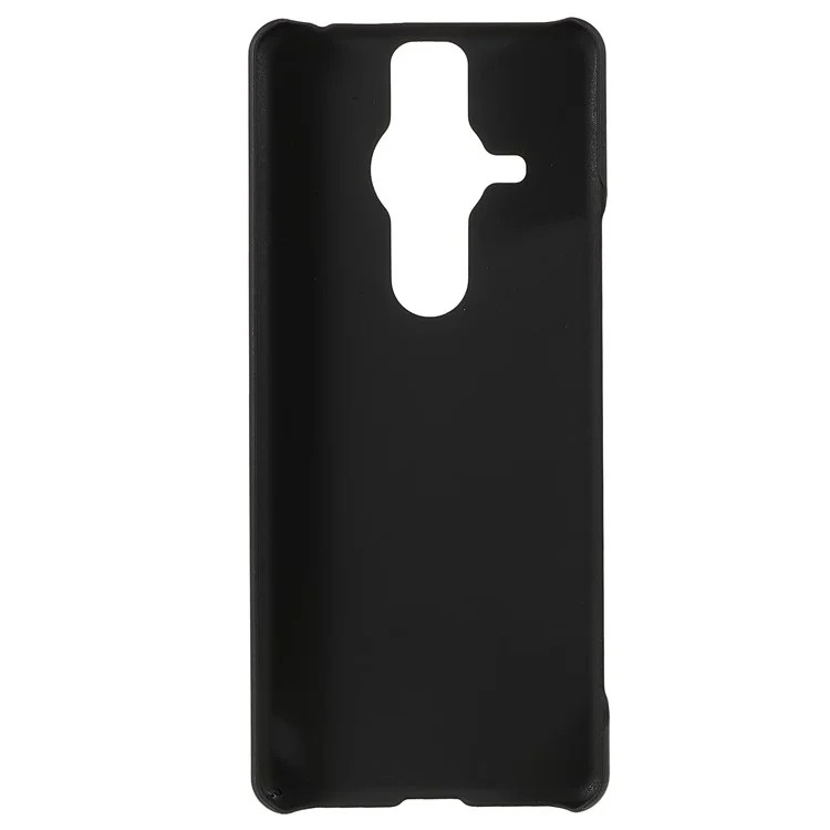 Funda protectora de PC duro con acabado de goma antihuellas y antirayones para Sony Xperia Pro-I - Negro