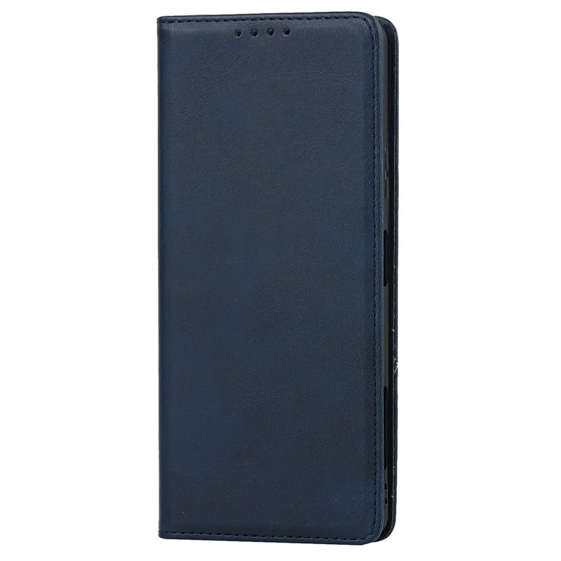 Voor Sony Xperia Pro-I Auto-aangetrokken TPU+PU Leren Telefoonbeschermer Portemonnee Standfunctie Telefoonhoesje - Donkerblauw