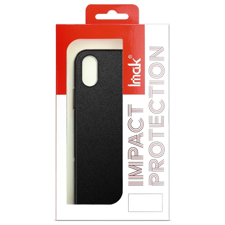 IMAK Serie LX-5 Custodia Ibrida Protettiva in PC Rigido Rivestito in Pelle PU + TPU Morbido per Sony Xperia 1 III 5G - Texture in Fibra di Carbonio 
