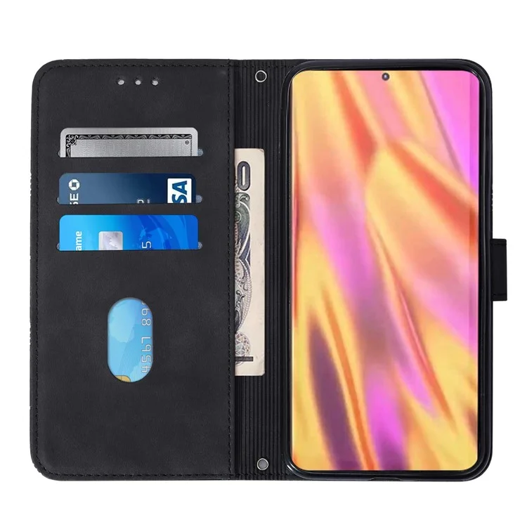 Serie PB2-1 Custodia in pelle PU a prova di caduta per telefono con tracolla magnetica per Sony Xperia 5 III 5G - Nero 