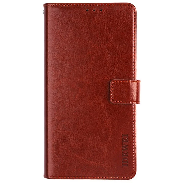 IDEWEI For Sony Xperia Pro-I Crazy Horse Texture PU Leather Case Stand Wallet Phone Cover - Brown