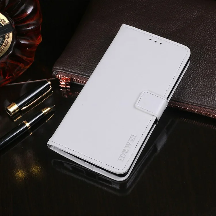Idewei Pour Sony Xperia Pro-i Crazy Horse Texture pu Leather Case Stand Pallement Téléphone - Blanche