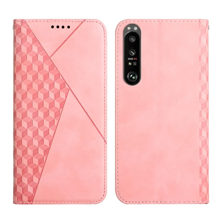 Pour Sony Xperia 1 III 5G Rhobus Motement - or Rose