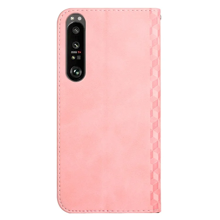 Pour Sony Xperia 1 III 5G Rhobus Motement - or Rose