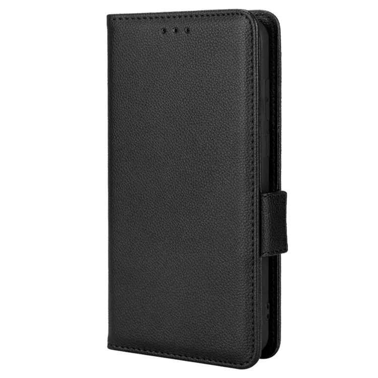 Para Sony Xperia 1 II Litchi Textura PU Catura de Catura de Catura Tape Anti-race - Preto