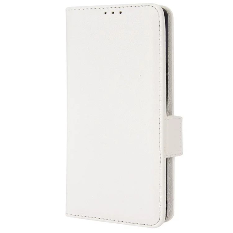 Per Sony Xperia 1 III 5G Custodia protettiva per telefono a prova di urto Texture in pelle PU Custodia a portafoglio protettiva in piedi - Bianco