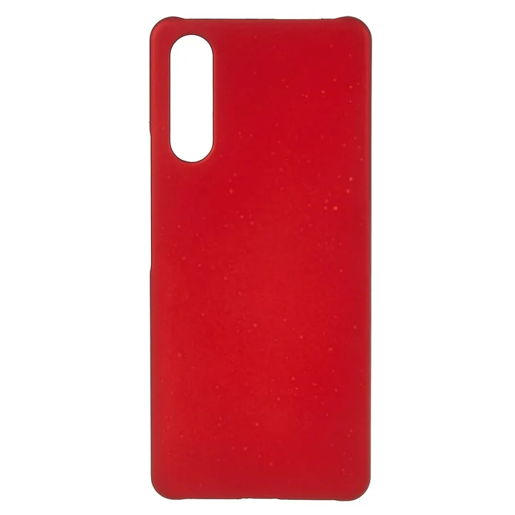 Para Sony Xperia 10 IV Ultra-slim Teléfono Móvil Case de Retroceso Dura PC Surface Cubierta de Goma de Superficie - Rojo