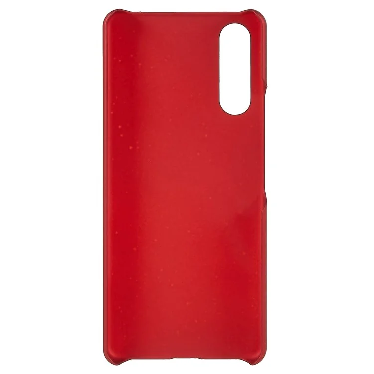 Pour Sony Xperia 10 IV Téléphone Mobile Ultra-clien Back Case Hard PC Surface Brillante Couverture Caoutchoutée - Rouge