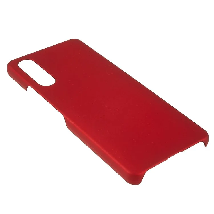 Pour Sony Xperia 10 IV Téléphone Mobile Ultra-clien Back Case Hard PC Surface Brillante Couverture Caoutchoutée - Rouge