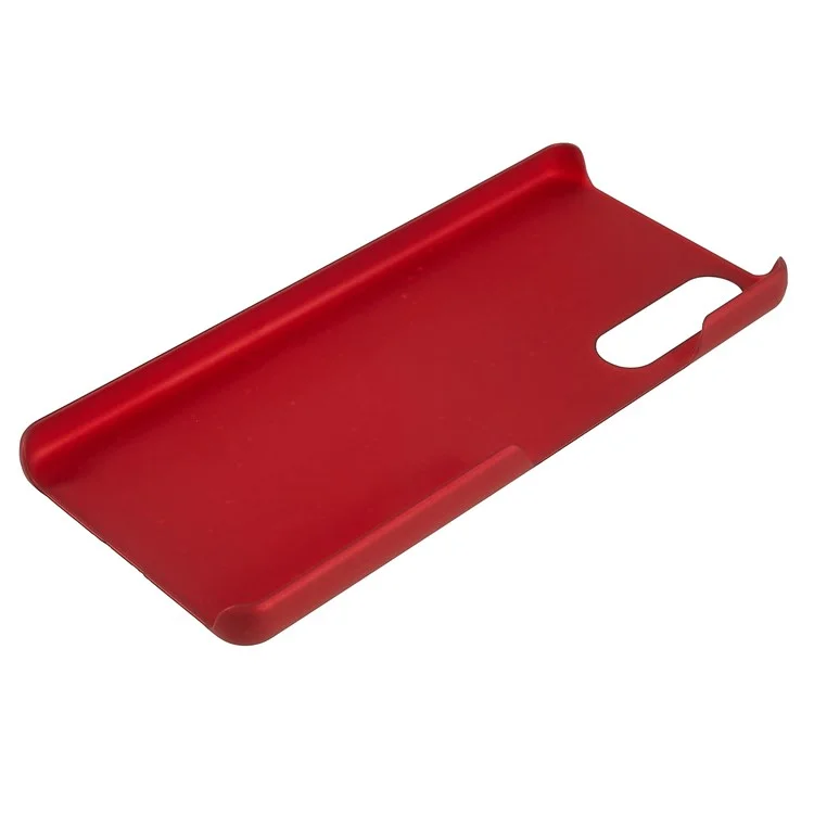 Para Sony Xperia 10 IV Ultra-slim Teléfono Móvil Case de Retroceso Dura PC Surface Cubierta de Goma de Superficie - Rojo