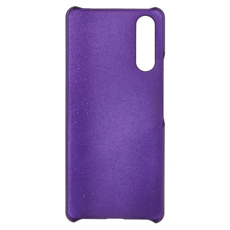 For Sony Xperia 10 IV Ultra-slim Mobile Phone Back Case Hard PC Glossy Surface Rubberized Cover - Purple