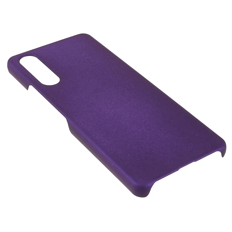 For Sony Xperia 10 IV Ultra-slim Mobile Phone Back Case Hard PC Glossy Surface Rubberized Cover - Purple