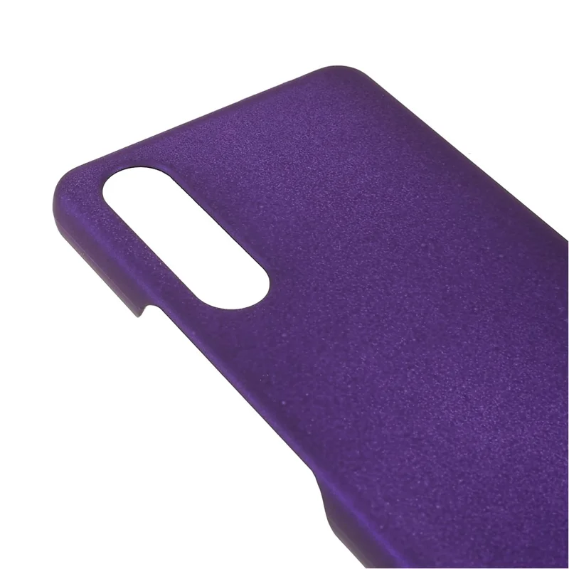 For Sony Xperia 10 IV Ultra-slim Mobile Phone Back Case Hard PC Glossy Surface Rubberized Cover - Purple