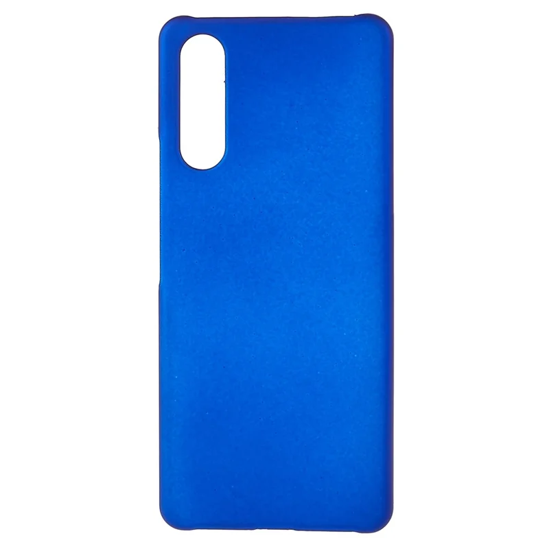 For Sony Xperia 10 IV Ultra-slim Mobile Phone Back Case Hard PC Glossy Surface Rubberized Cover - Blue
