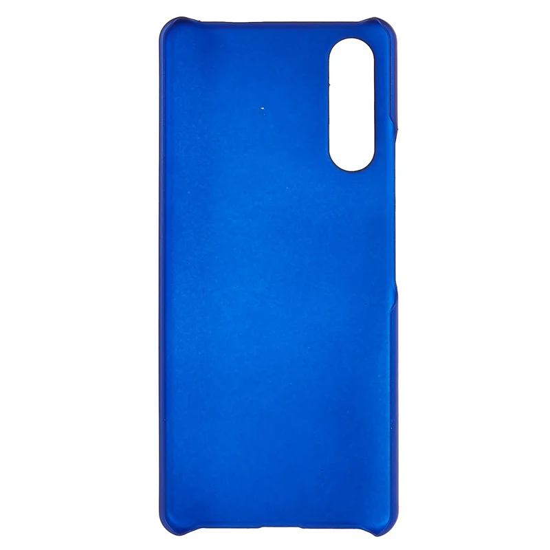 For Sony Xperia 10 IV Ultra-slim Mobile Phone Back Case Hard PC Glossy Surface Rubberized Cover - Blue