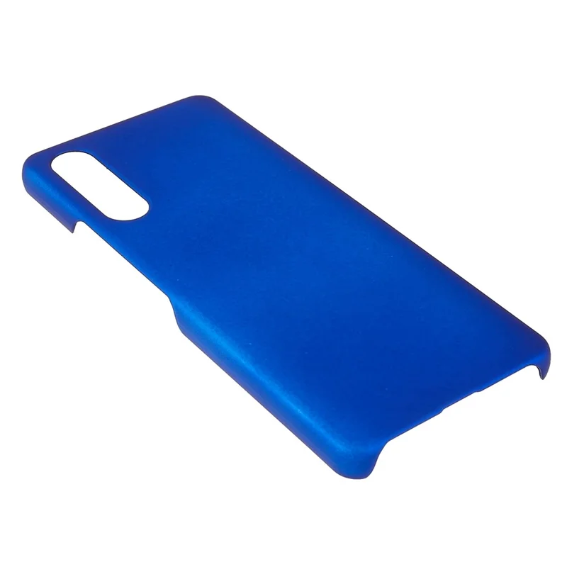 For Sony Xperia 10 IV Ultra-slim Mobile Phone Back Case Hard PC Glossy Surface Rubberized Cover - Blue
