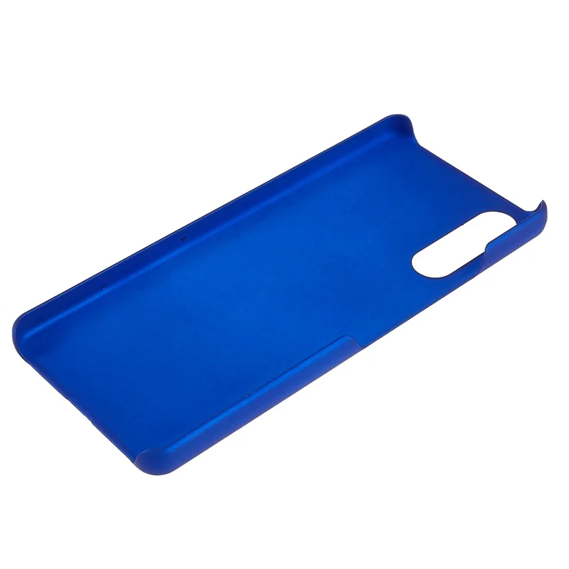For Sony Xperia 10 IV Ultra-slim Mobile Phone Back Case Hard PC Glossy Surface Rubberized Cover - Blue