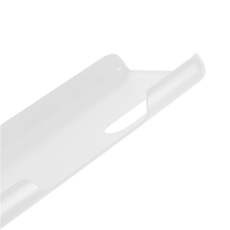 Para Sony Xperia 10 IV Funda Trasera de Teléfono Móvil Ultra-Delgada de PC Duro Superficie Brillante Acabado Mate - Blanco