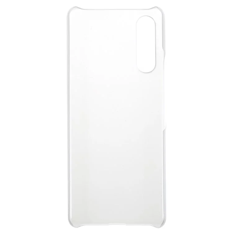 Para Sony Xperia 10 IV Ultra-slim Mobile Phone Back Case Hard PC Glossy Surface Rubberized Cover - Transparente