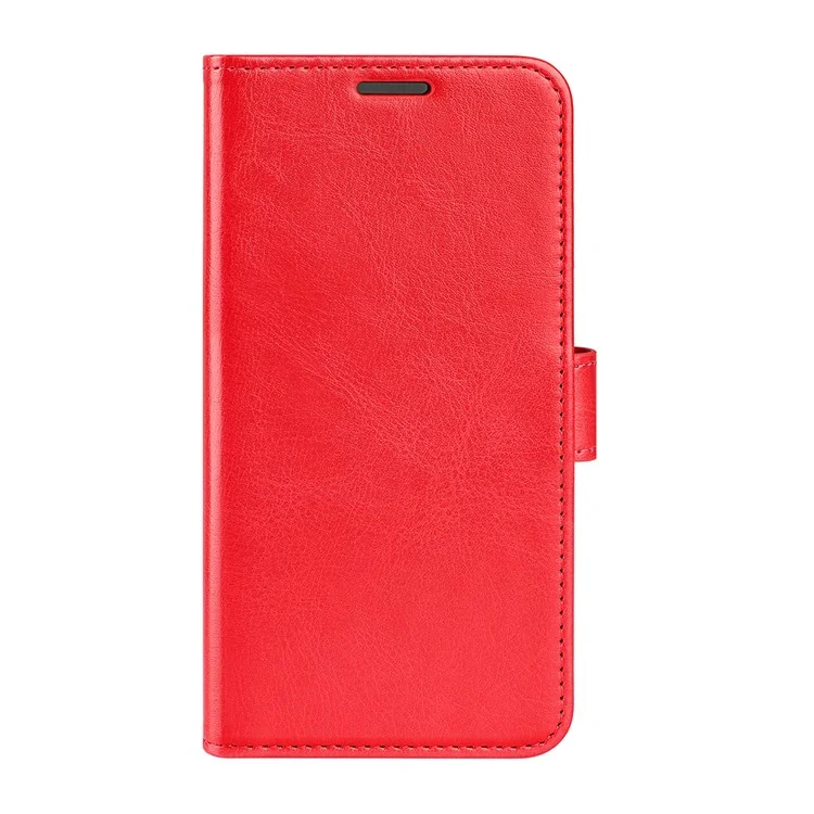 Für Sony Xperia 1 iv Stilvolle Verrückte Pferde Textur Folio Telefonabdeckung Shell Flip PU Leder Brieftasche Telefon Hülle - Rot