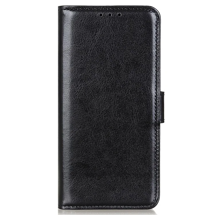 Für Sony Xperia 1 IV Leder Schutzhülle Crazy Horse Textur Wallet Funktion Horizontaler Ständer Flip Case - Schwarz
