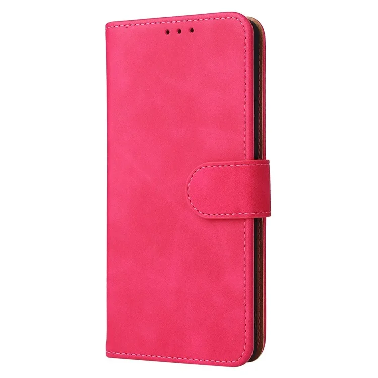 Case De Teléfonos Celulares Para Sony Xperia 10 IV, Feeling PU De Cuero PU De Tope De Piel + TPU TEPLO CUBIERTA DEL PELÍCULO Billetera - Rosa