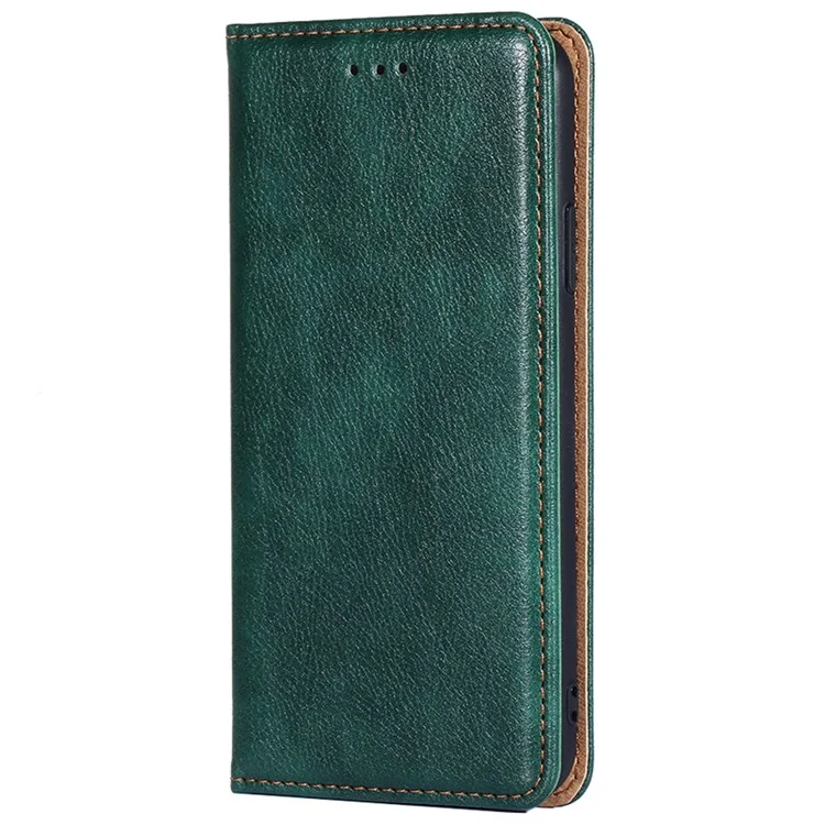 For Sony Xperia 10 IV Anti-scratch PU Leather + TPU Stand Phone Cover Wallet Magnetic Auto Closure Protector - Green