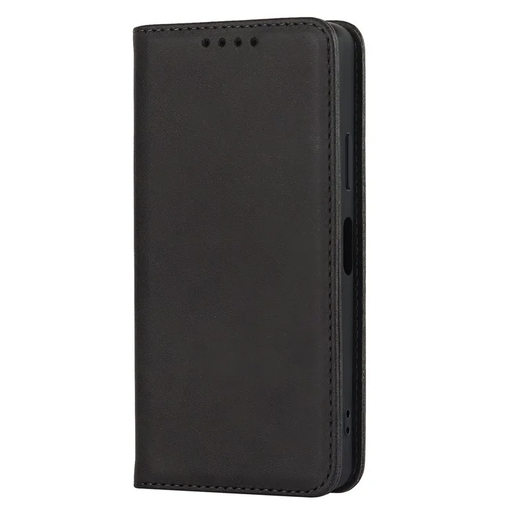 Para Sony Xperia Ace III PU Leather Willet Stand Soport Funcionar Magnetic Libro Auto Cerrado Cubra de Teléfono Protector Resistente a Rasguños - Negro