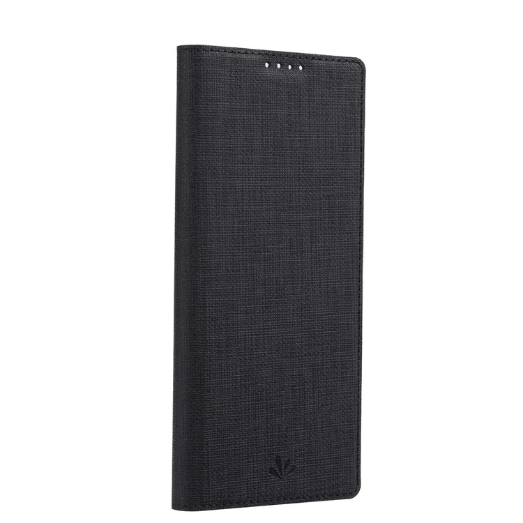 VILI DMX Serie für Sony Xperia 10 IV PU-Leder Auto Closing Magnetic Phone Case Kartenfach Ständer Schutzhülle - Schwarz