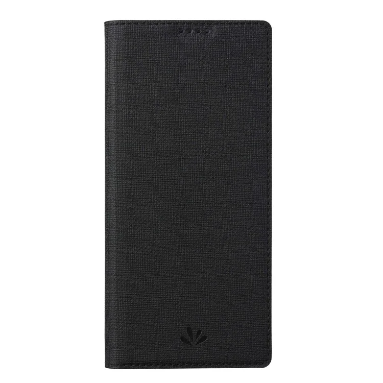 VILI DMX Serie für Sony Xperia 10 IV PU-Leder Auto Closing Magnetic Phone Case Kartenfach Ständer Schutzhülle - Schwarz