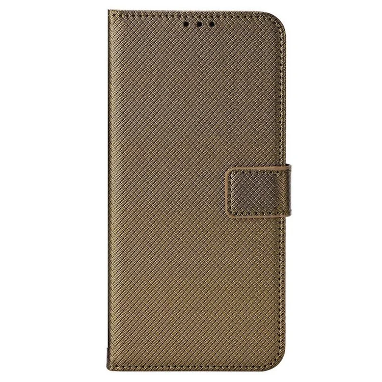 Для Sony Xperia Ace III Анти-шок Алмазной Текстур Стенд PU - Белый