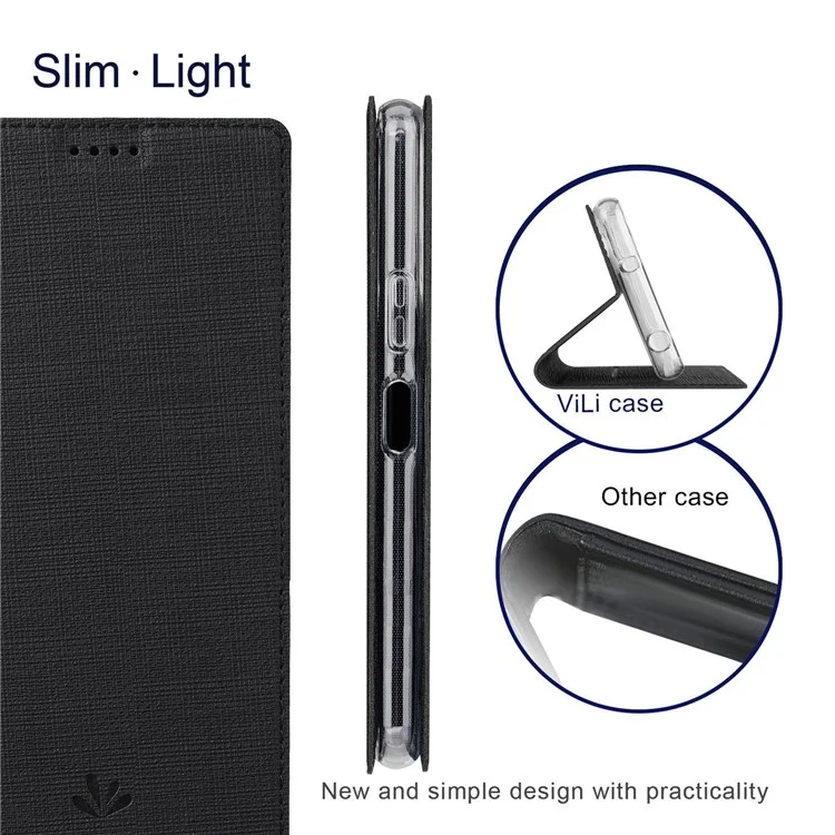 Серия Vili DMX Для Sony Xperia Ace III PU - Черный