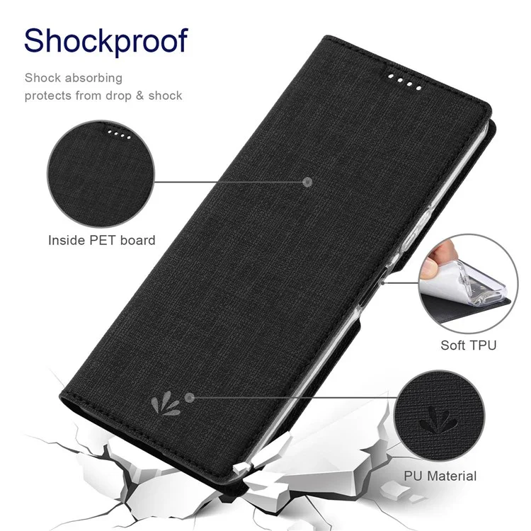 Серия Vili DMX Для Sony Xperia Ace III PU - Черный