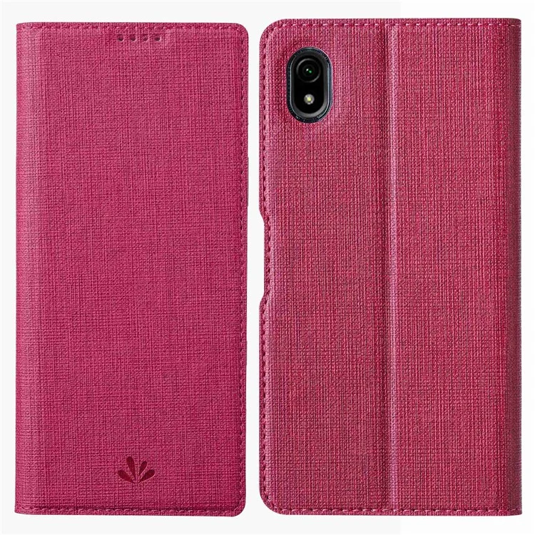 VILI DMX -serie Für Sony Xperia Ace III PU Leder -karten -kartenschlitzabdeckung Cover Ständer Flip Phone Hülle - Rose