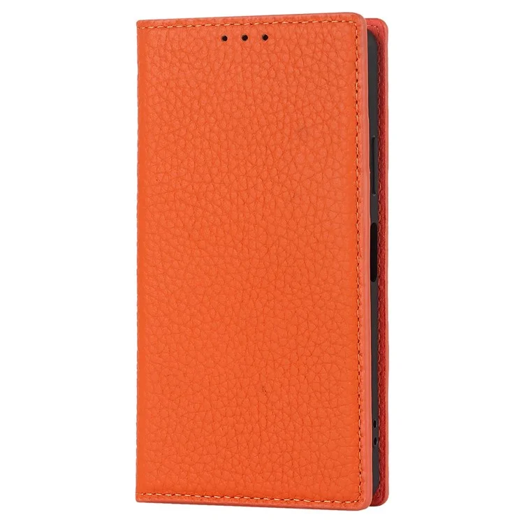 Для Sony Xperia Ace III 5G Shock -rayper Phone Cover Litchi Texture Подличная Кожаная Кошелька с Ручным Ремешком - Апельсин