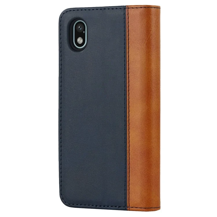 Für Sony Xperia Ace III 5G Anti-fall-telefonabdeckung Bi-farben-spleißen Magnetisch Automatisch Absorbiertes Pu-leder-telefongehäuse Mit Brieftaschenständer - Schwarz Gelb