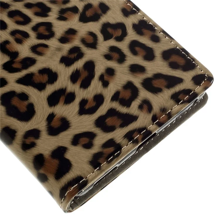 Leopard Texture Flip Leather Wallet Stand Case for Sony Xperia XA Ultra